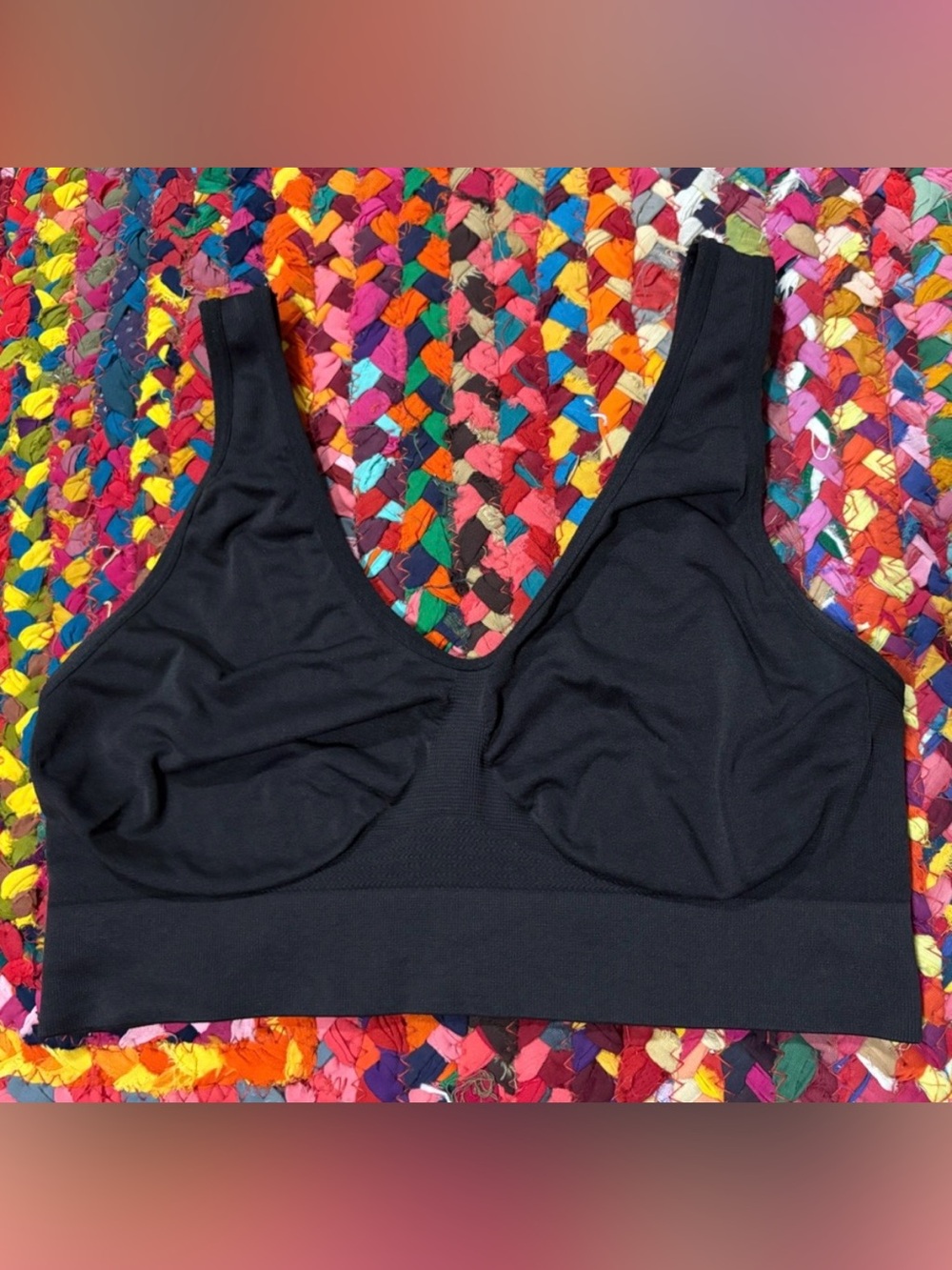 BLACK SIMPLE COMFY BRALETTE